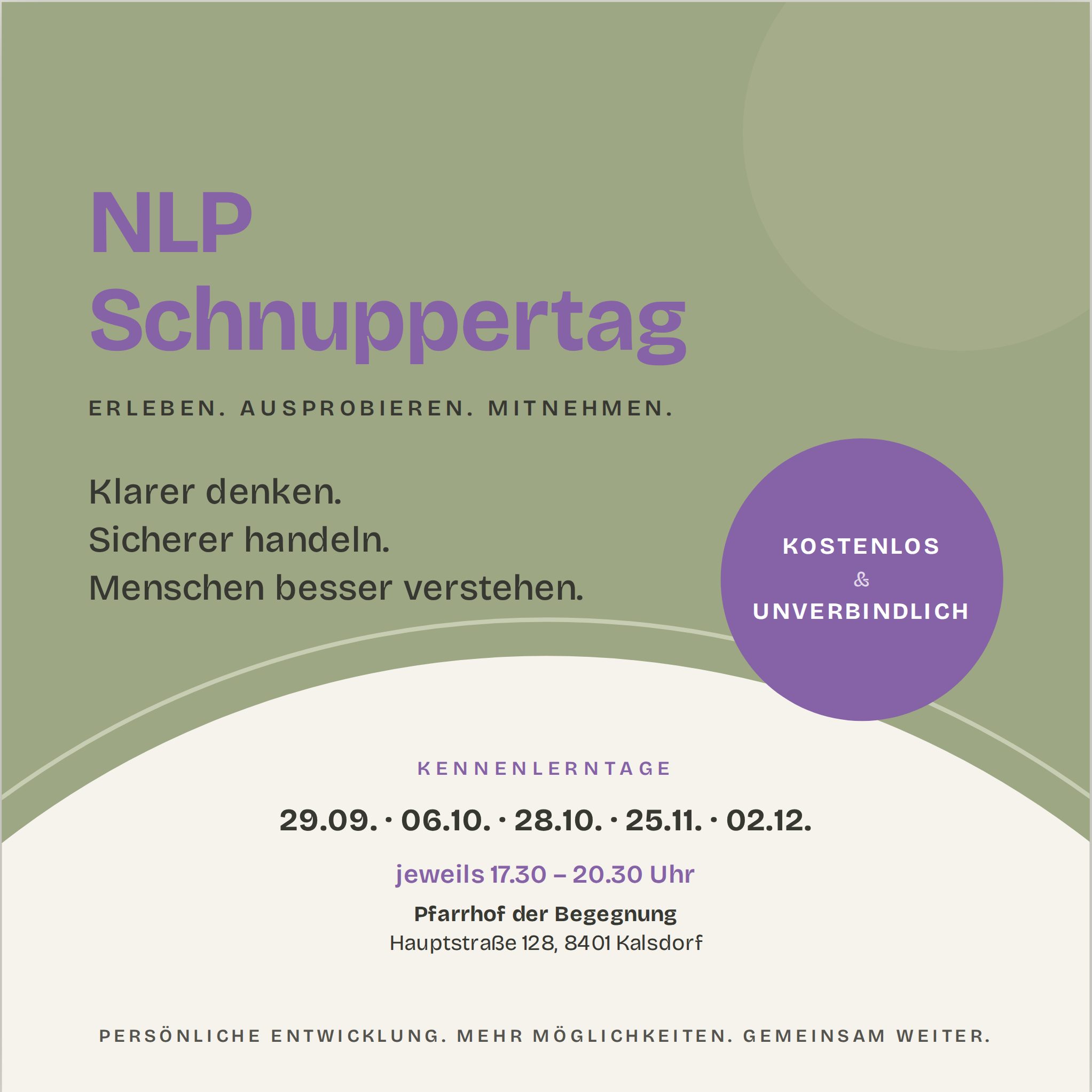 NLP-Schnuppertag